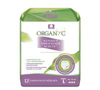 Organyc - Ropa interior antiampollas, de algodón orgánico, protege contra la pérdida de orina no deseada y los malos olores, talla L, 12 unidades