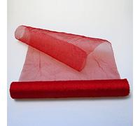 Organza accidente-camino - 28 cm de ancho - rollo de 5 Meter - 68280 30-R 280
