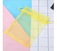 Organza Bolsas de Regalo Joyería Bolsas de cordón, 100 unids/lote 25x35 30x40 35x50Cm bolsas de Organza con cordón bolsas de regalo bolsas de paquete de joyería bolsas de regalo de embalaje de boda de