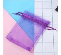 Organza Bolsas de Regalo Joyería Bolsas de cordón, 100 unids/lote 25x35 30x40 35x50Cm bolsas de Organza con cordón bolsas de regalo bolsas de paquete de joyería bolsas de regalo de embalaje de boda de