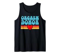 Orgasmo Donante Divertido Sucio Chiste Tonto Retro Sexual Camiseta sin Mangas