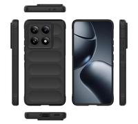 ORGCIUFB Funda de silicona delgada para Xiaomi 14T Pro 5G (versión extranjera), protección completa, resistente a los golpes, resistente a los arañazos, interior suave de fibra aterciopelada (negro)