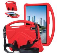 ORGCIUFB Funda para Blackview MEGA 3 de 12 pulgadas (2025) para niños, funda ligera de EVA con correa ajustable, mango a prueba de golpes y soporte para niños, carcasa protectora portátil (rojo)