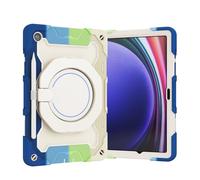 ORGCIUFB Funda para tablet Samsung Galaxy Tab A9 Plus SM-X210/SM-216/SM-X218 de 11 pulgadas (2023) para niños, funda protectora resistente con mango giratorio (azul)