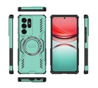 ORGCIUFB Funda para teléfono Compatible with Samsung Galaxy S21 Ultra 5G Full Body Rugged Shockproof Hard Thin Solid Support Wireless Charging Case Carcasa Trasera para teléfono(Ye?il)