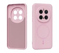 ORGCIUFB Funda para teléfono Magnetic Case Compatible with Honor Magic 7 Pro, Soft Anti-Scratch Microfiber Lining, Slim Liquid Silicone Shockproof Protective Cover Carcasa Trasera para teléfono(Pink)