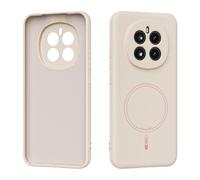 ORGCIUFB Funda para teléfono Magnetic Case Compatible with Honor Magic 7, Soft Anti-Scratch Microfiber Lining, Slim Liquid Silicone Shockproof Protective Cover Carcasa Trasera para teléfono(Beige)