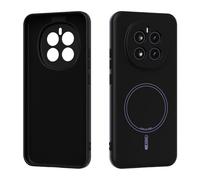 ORGCIUFB Funda para teléfono Magnetic Case Compatible with Honor Magic 7, Soft Anti-Scratch Microfiber Lining, Slim Liquid Silicone Shockproof Protective Cover Carcasa Trasera para teléfono(Svart)