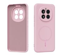 ORGCIUFB Funda para teléfono Magnetic Case Compatible with Honor Magic 7, Soft Anti-Scratch Microfiber Lining, Slim Liquid Silicone Shockproof Protective Cover Carcasa Trasera para teléfono(Pink)