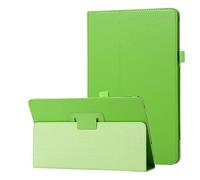 ORGCIUFB Funda protectora para tablet con textura de piel, compatible con Sony Xperia Z2 Slim con soporte plegable, resistente a los golpes, parte trasera con soporte, protección robusta (verde)