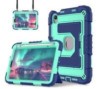 ORGCIUFB Funda Protectora para Tableta For iPad Mini 7 (A17 Pro) 2024/ Mini 6 8.3 Inch Shockproof Heavy Duty Case,Tri-Layer Rugged Hard PC Bumper Kickstand Protective Cover Protección Resistente(E)