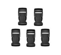ORGEFY Hebillas de liberación Lateral Ajustables Dobles de plástico de 20 mm, 25 mm, 32 mm a 50 mm, Piezas para Mochilas, Cinturones, Correas, 20 mm, 5 Piezas