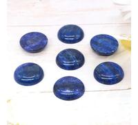 ORGEFY Lot de 5 cabochons ronds en Cristal plat de 4 à 25 mm, pour la Fabrication de boucles d'oreilles, de Bracelets et de colliers, Bijoux en Lapis-Lazuli de 6 mm