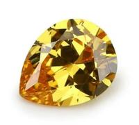 ORGEFY Lot de 50 pierres en zircone cubique en vrac, 6 x 8 mm, en Forme de poire, de 2 x 3 à 13 x 18 mm, Couleur Jaune doré, Vert Olive, Violet, Noir et Rose.