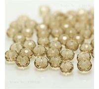ORGEFY Perles de verre à facettes en Cristal de 2 mm, 3 x 4 mm, 4 x 6 mm, 6 x 8 mm, perles rondes pour la Fabrication de Bijoux, Rose Tendre, 2 mm, 170 pièces par Sachet