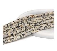 ORGEFY Perles en Pierre naturelle polie œil de Tigre, 4 x 2 mm, perles rondes en abaque, Rhodochrosite, brins Libres, pour bricolage, Bijoux, Bracelet, Dalmatien, 4 x 2 mm
