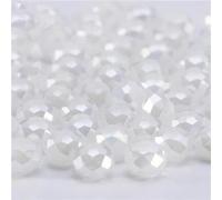 ORGEFY Perles en verre Couleur Perle de 4 mm pour la Fabrication de Bracelets, colliers, Accessoires, rondelles, perles d'espacement en vrac pour la Fabrication de Bijoux - Z337AB - 128 pièces