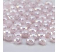 ORGEFY Perles en verre Couleur Perle de 4 mm pour la Fabrication de Bracelets, colliers, Accessoires, rondelles, perles d'espacement en vrac pour la Fabrication de Bijoux - Z344AB - 128 pièces