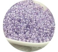 ORGEFY Perles en verre teinté de 2/3/4 mm, perles en Cristal Transparent, adaptées aux Bracelets, Bijoux à Faire SOI-même, Lavande, 16 à 4 mm, 6 500 pièces