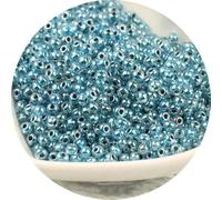 ORGEFY Perles en verre teinté de 2/3/4 mm, perles en Cristal Transparent, adaptées aux Bracelets, Bijoux à Faire SOI-même, Gris Bleu, 35-4 mm, 150 pièces