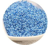 ORGEFY Perles en verre teinté de 2/3/4 mm, perles en Cristal Transparent, adaptées aux Bracelets, Bijoux à Faire SOI-même, Bleu Saphir, 23-3 mm, 330 pièces
