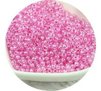 ORGEFY Perles en verre teinté de 2/3/4 mm, perles en Cristal Transparent, adaptées aux Bracelets, Bijoux à Faire SOI-même, Rose Clair, Rouge, 13-2 mm, 810 pièces