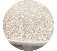 ORGEFY Perles en verre teinté de 2/3/4 mm, perles en Cristal Transparent, adaptées aux Bracelets, Bijoux à Faire SOI-même, Blanc riz, 6-2 mm, 810 pièces