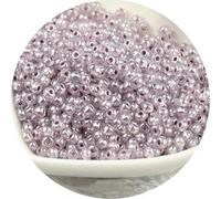 ORGEFY Perles en verre teinté Transparent de 2/3/4 mm, idéales pour Bracelets et Bijoux DIY - Violet Champagne, 33-4 mm, 6 500 pièces
