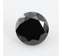 ORGEFY Piedras Sueltas de moissanita de Colores, moissanitas Verdes y Negras, Brillantes, joyería Fina, diamantess cultivados en Laboratorio, moissanita Negra, 3 mm, 0,3 CT, 10 Unidades