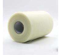 ORGEFY Rollos de Tul de 100 Yardas, Rollo de Organza, decoración de Tela, Rollo de Tul para Fiestas y Eventos, compromisos, Color Marfil