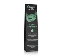 Orgie Set de masaje besable Manzana con aceite calor, pluma y guía erótica 100 ml