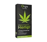 Orgie Hemp! Intense Orgasm - Gel Íntimo Estimulante con Efecto Vibrante, Calor y Frescor, con Aceite de Semilla de Cáñamo, 15 ml