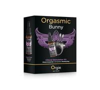 Orgie Kit Orgasmic Bunny con Gel Estimulante Clitorial 30ml + Anillo Vibrador Conejo 10 Modos para Parejas o Uso Individual