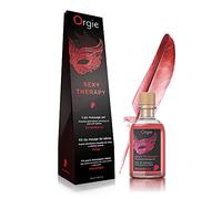Orgie - Sexy Therapapy Kissable Massage Set - Fresa | Masaje besable | Massage oil - Con 01 pluma, 01 guía de masaje de labios