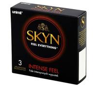 ORGINAL UNIMIL® INTENSE FEEL 3 unidades Intense los nuevos condones de poliisopreno para la estimulación extra. Sensoprène (poliisopreno) es látex