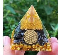 Orgón Pirámide Amatista Peridoto Cristal Curativo Generador De Energía Reiki Equilibrio Orgonita Pirámide EMF Protección Herramienta De Meditación,13