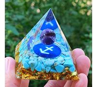 Orgón Pirámide Amatista Peridoto Cristal Curativo Generador De Energía Reiki Equilibrio Orgonita Pirámide EMF Protección Herramienta De Meditación,12