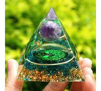Orgón Pirámide Amatista Peridoto Cristal Curativo Generador De Energía Reiki Equilibrio Orgonita Pirámide EMF Protección Herramienta De Meditación,11