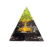 Orgón Pirámide Amatista Peridoto Cristal Curativo Generador De Energía Reiki Equilibrio Orgonita Pirámide EMF Protección Herramienta De Meditación,28