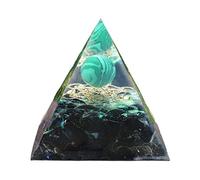 Orgón Pirámide Amatista Peridoto Cristal Curativo Generador De Energía Reiki Equilibrio Orgonita Pirámide EMF Protección Herramienta De Meditación,dieciséis