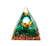 Orgón Pirámide Amatista Peridoto Curación Cristal Natural Energía Reiki Chakra Generador Orgonita Pyramide Emf Protector Meditación,UN