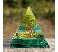 Orgón Pirámide Amatista Peridoto Piedra De Cristal Curativo Reiki Chakra Generador De Energía Orgonita Pyramide EMF Protección Meditación,04