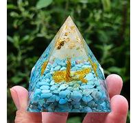 Orgón Pirámide Amatista Peridoto Piedra De Cristal Curativo Reiki Chakra Generador De Energía Orgonita Pyramide EMF Protección Meditación,01