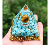 Orgón Pirámide Amatista Peridoto Piedra De Cristal Curativo Reiki Chakra Generador De Energía Orgonita Pyramide EMF Protección Meditación,18