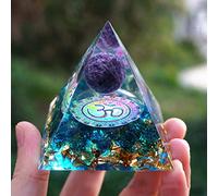Orgón Pirámide Amatista Peridoto Piedra De Cristal Curativo Reiki Chakra Generador De Energía Orgonita Pyramide EMF Protección Meditación,11