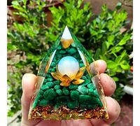 Orgón Pirámide Amatista Peridoto Piedra De Cristal Curativo Reiki Chakra Generador De Energía Orgonita Pyramide EMF Protección Meditación,14