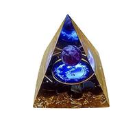 Orgone Crystal Pyramid Crystal Chakra Meditación Amatista Reiki Pyramid Salud Pirámide Cristales Energía Natural Home Decor Orgone Pyramid 6cm