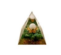 Orgone Crystal Pyramid Crystal Chakra Meditación Amatista Reiki Pyramid Salud Pirámide Cristales Energía Natural Home Decor Orgone Pyramid 6cm