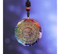 Orgonita Colgante OM Símbolo Collar Chakra Energía Collar Meditación Joyería Hecho A Mano-CHINA