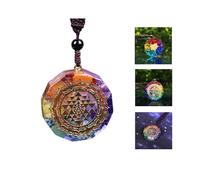 Orgonite Pendant Sri Yantra Necklace Sacred Geometry Chakra Energy Necklace